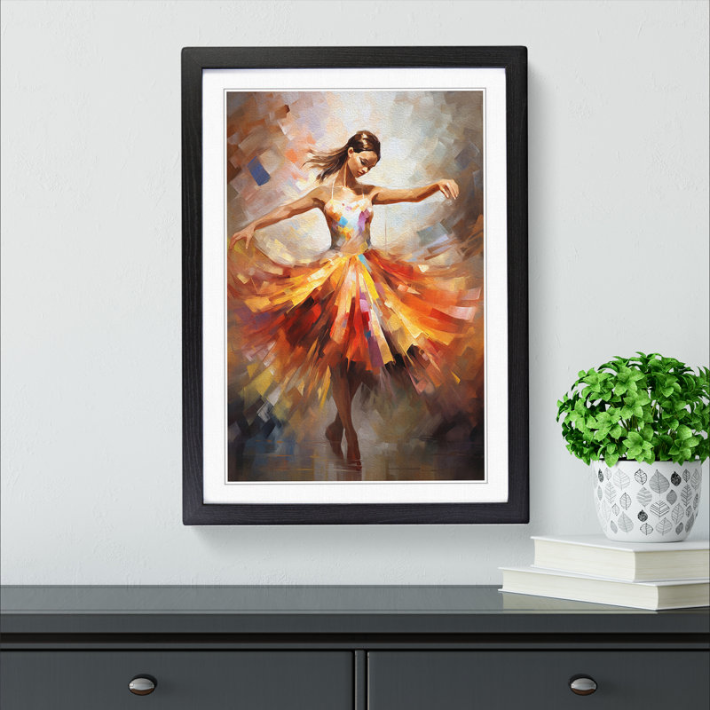 Single Picture Frame Print on Wood, Black Framed, 34cm H x 25cm W