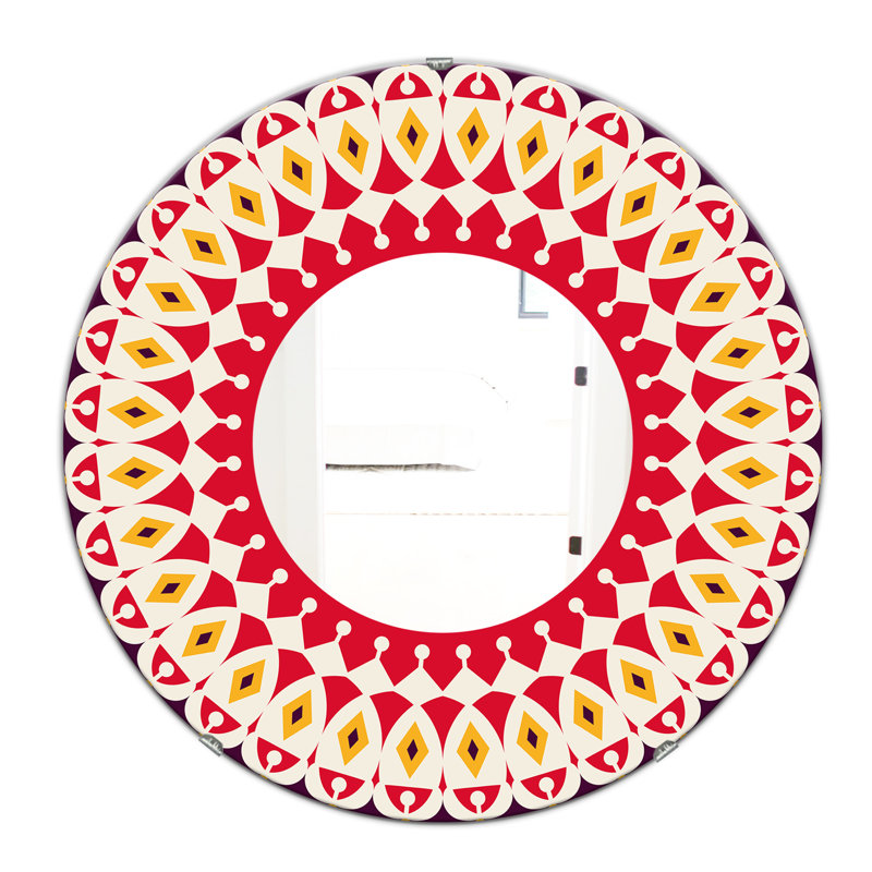 Miroir d'appoint Répétition Mid-Century, H 23,6 po x l 23,6 po