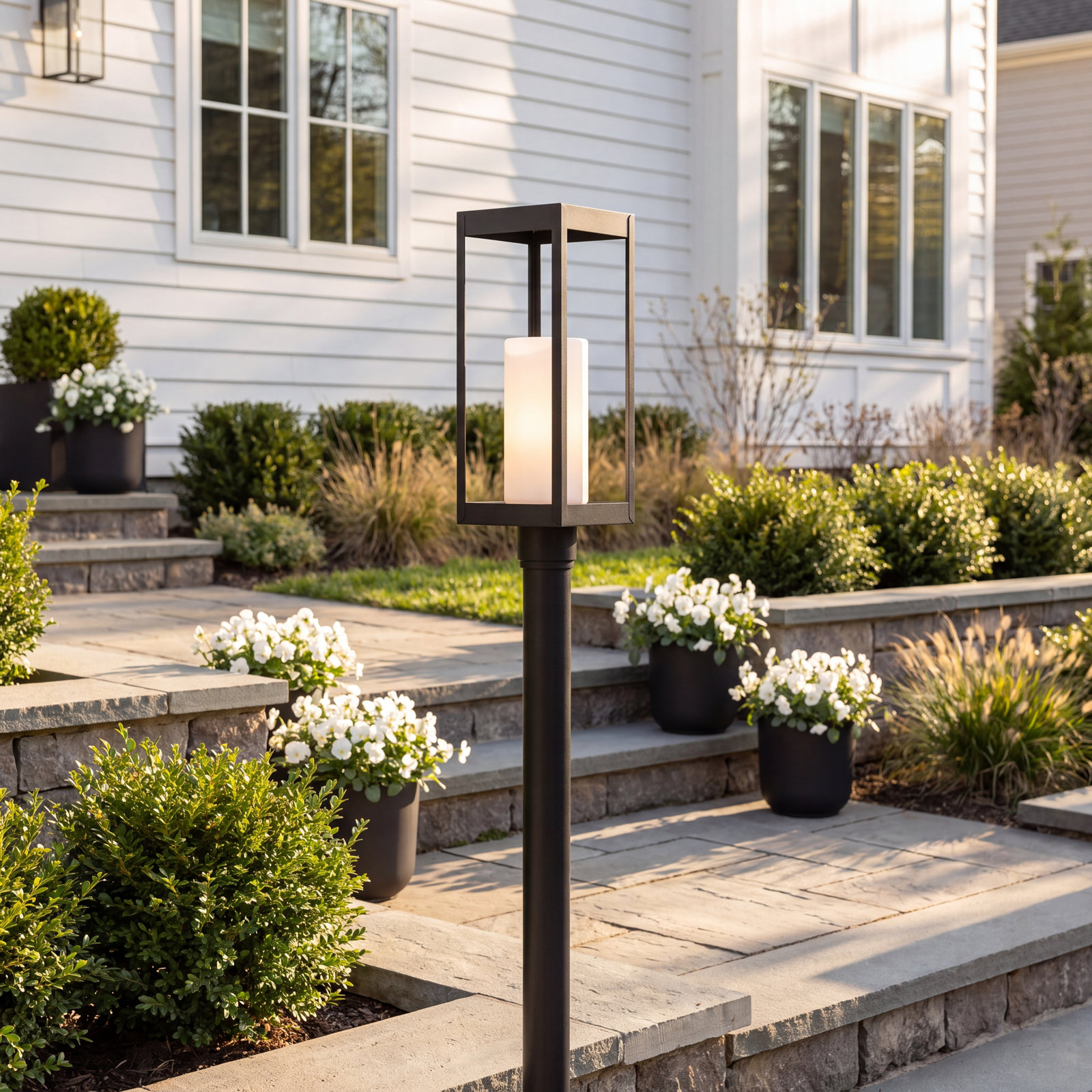 Saida Frosted Outdoor Lantern Head