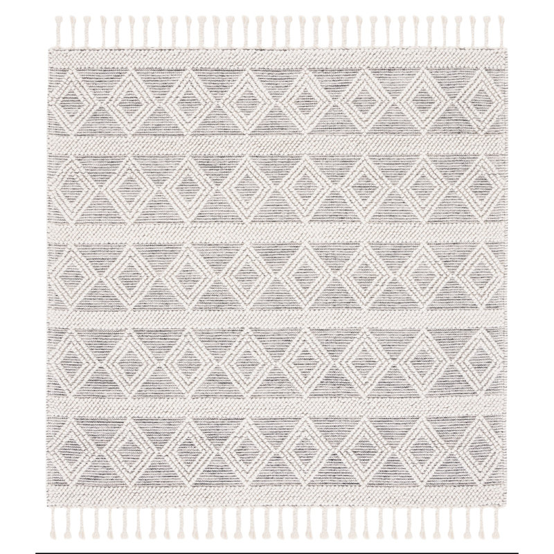 Natura Flat Weave Wool Geometric Rug