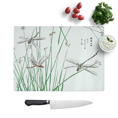 Glass Dragonflies by Morimoto Toko Chopping Board
