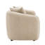 Canapé Keith en chenille beige avec 3 coussins