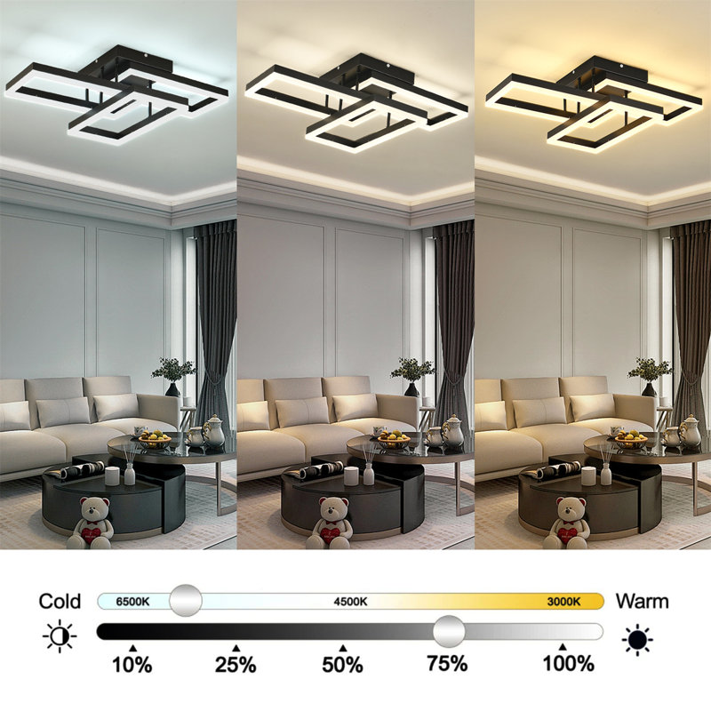 Gangolf Acrylic LED Semi Flush Mount