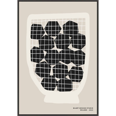 Black Hexagons Print