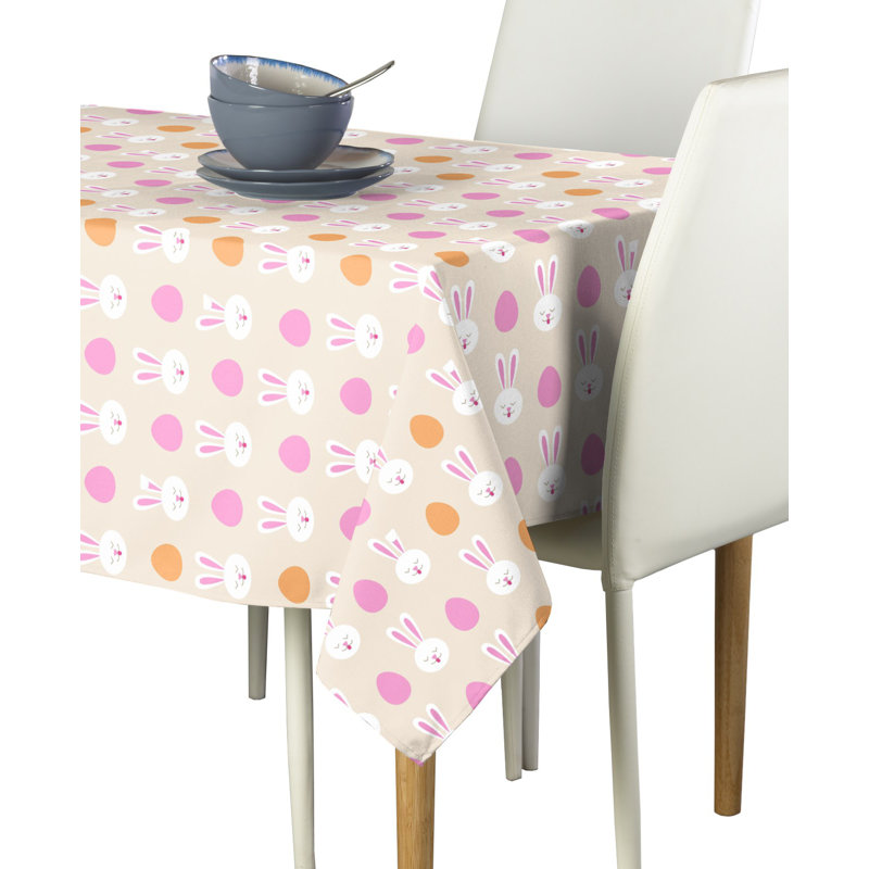 Jamesport Geometric Easter Tablecloth, 84" L x 60" W