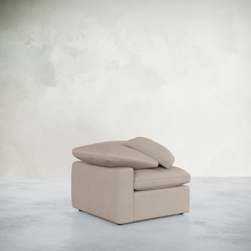 Soho Modular Sectional, Right Hand Facing, Beige 98% Polyester 2% Nylon