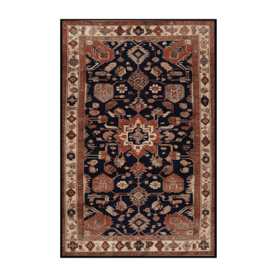 Machine Washable Turkish Brown Area Rug