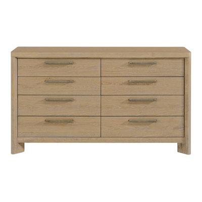Commode 8 tiroirs brun clair
