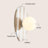 Tivoli 12" Modern Minimalist 1-Light Ovoid Marble Stripe LED Wall Sconce