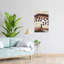 «Organic Leafy Layers», art mural minimaliste, paysage moderne, nature