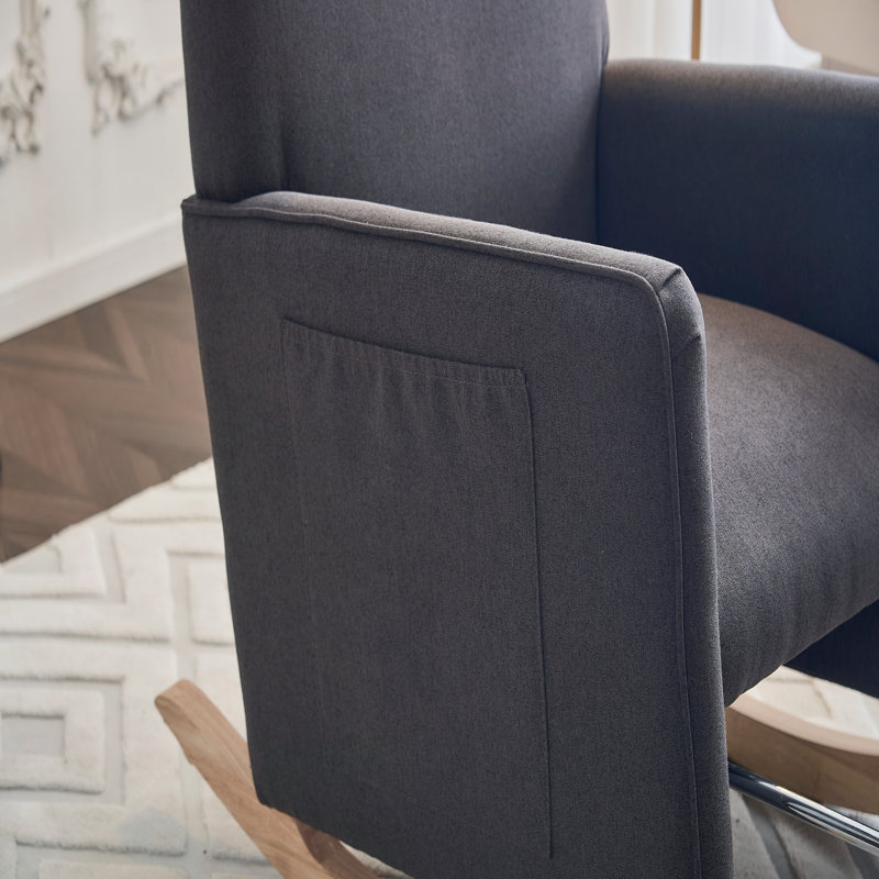 Accent Chairs, Dark Gray Fabric