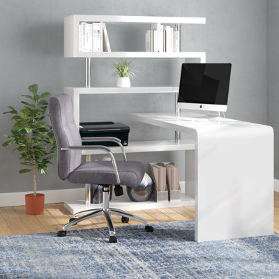 Delafuente L-Shaped Credenza Desk