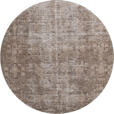 Premium Machine Washable Larock AMF1228 Global Rug