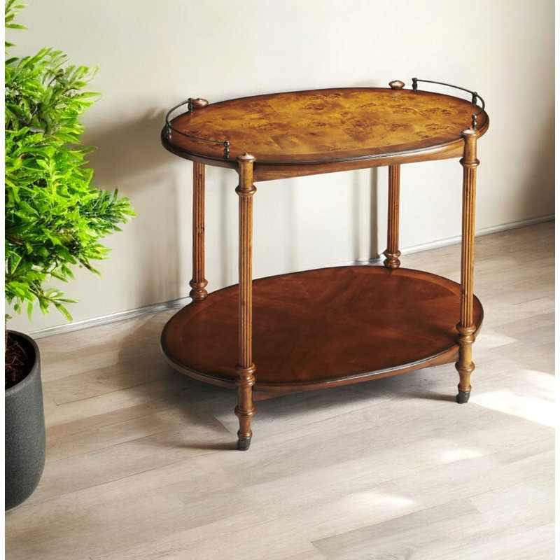 Service à thé Bassim Olive Ash Burl