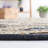 Avonte Natural Fiber Flat Weave Jute/Cotton Striped Rug in Black/Natural-105250102