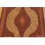 One-of-a-Kind 4'6" X 11'3" 1900s Runner Area Rug in Beige/Orange/Red