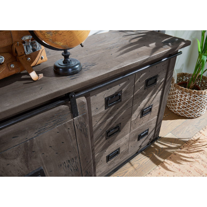 140cm Solid Wood Sideboard