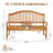 Hele Solid Wood Acacia Outdoor Bench