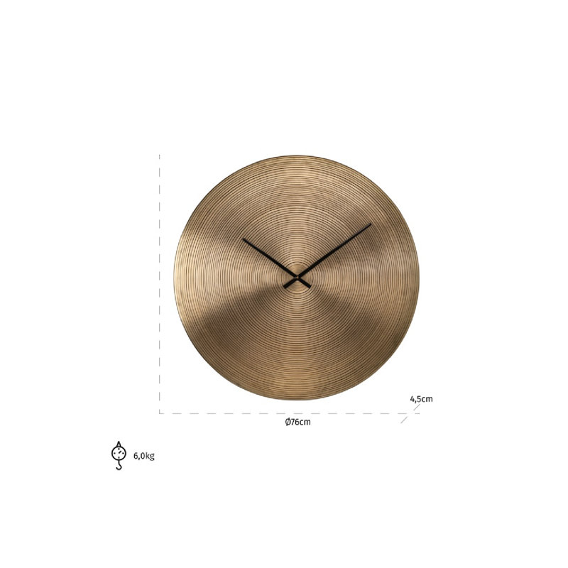 Aden Metal Analog Wall Clock