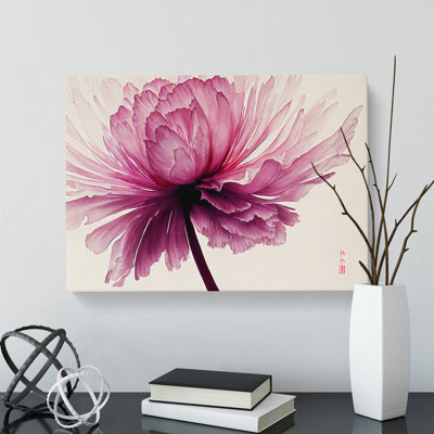 Dreamlike Carnation Flower - Wrapped Canvas