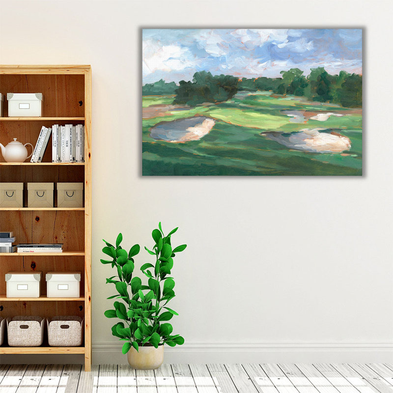 «Golf Course Study III», reproduction d'art sur toile, H 16 po x l 24 po