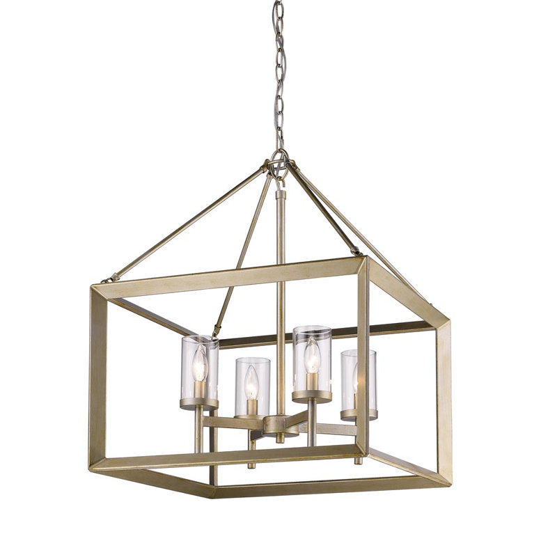 Averee 4 - Light Dimmable Chandelier, White Gold