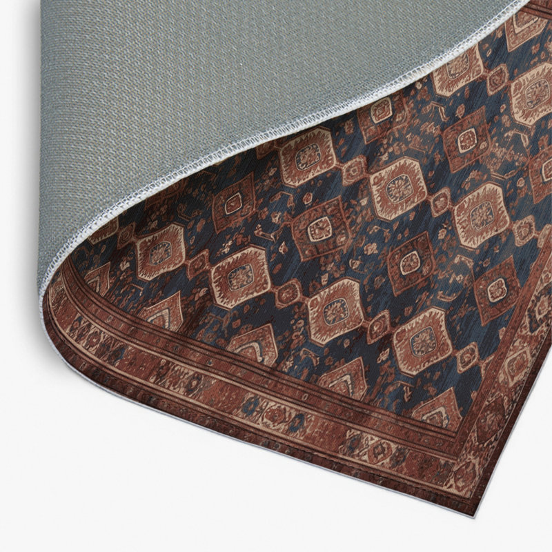 Tapis d'intérieur et d'extérieur brun Persian, Rectangulaire 8 pi x 10 pi
