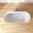 66" x 29" Freestanding Solid Surface Stone Resin Soaking Bathtub