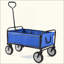 Chariot de plage pliable