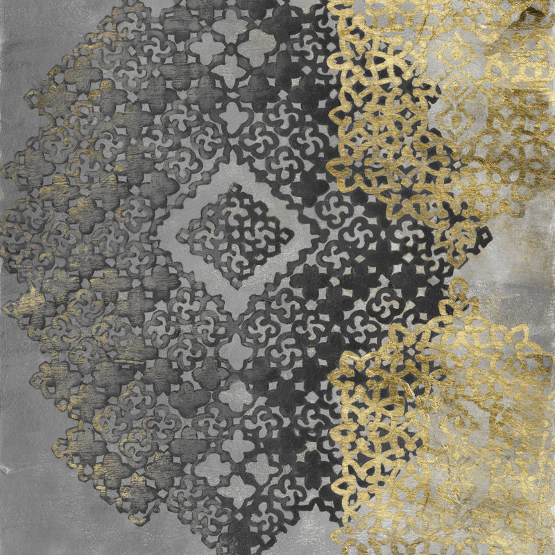 Filigrane doré I, H 30 po x l 30 po