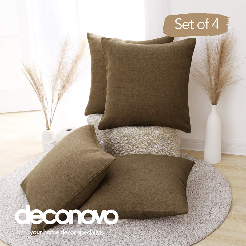 Radwan Square Throw Cushion Cover, 40cm H x 40cm W, White