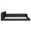 Grand lit plateforme tapissier avec 2 lampes de lecture-653460954