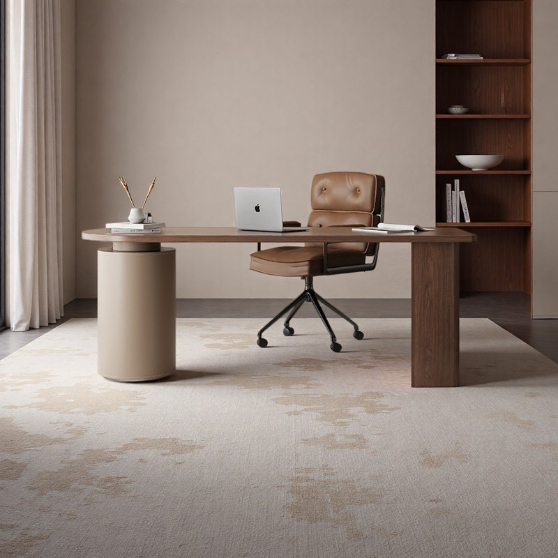 Bureau en bois massif de style rétro de luxe