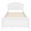 Base de lit plateforme en bois durable avec tête de lit en bois