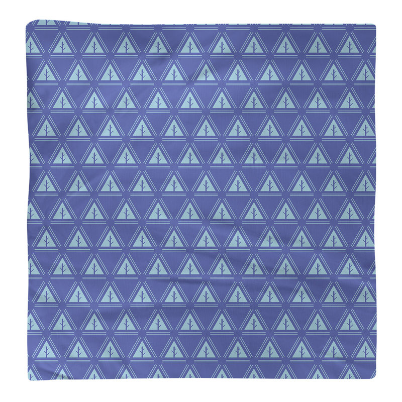 Barbra Cotton Geometric Square Napkin, Blue/Teal, 0.1" H x 22" W x 22" D, Cotton Twill