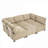 Sectional Sofas, 6-Seat U Shaped Modular Convertible Couch for Living Room, Modern | khaki | Corduroy-124535759