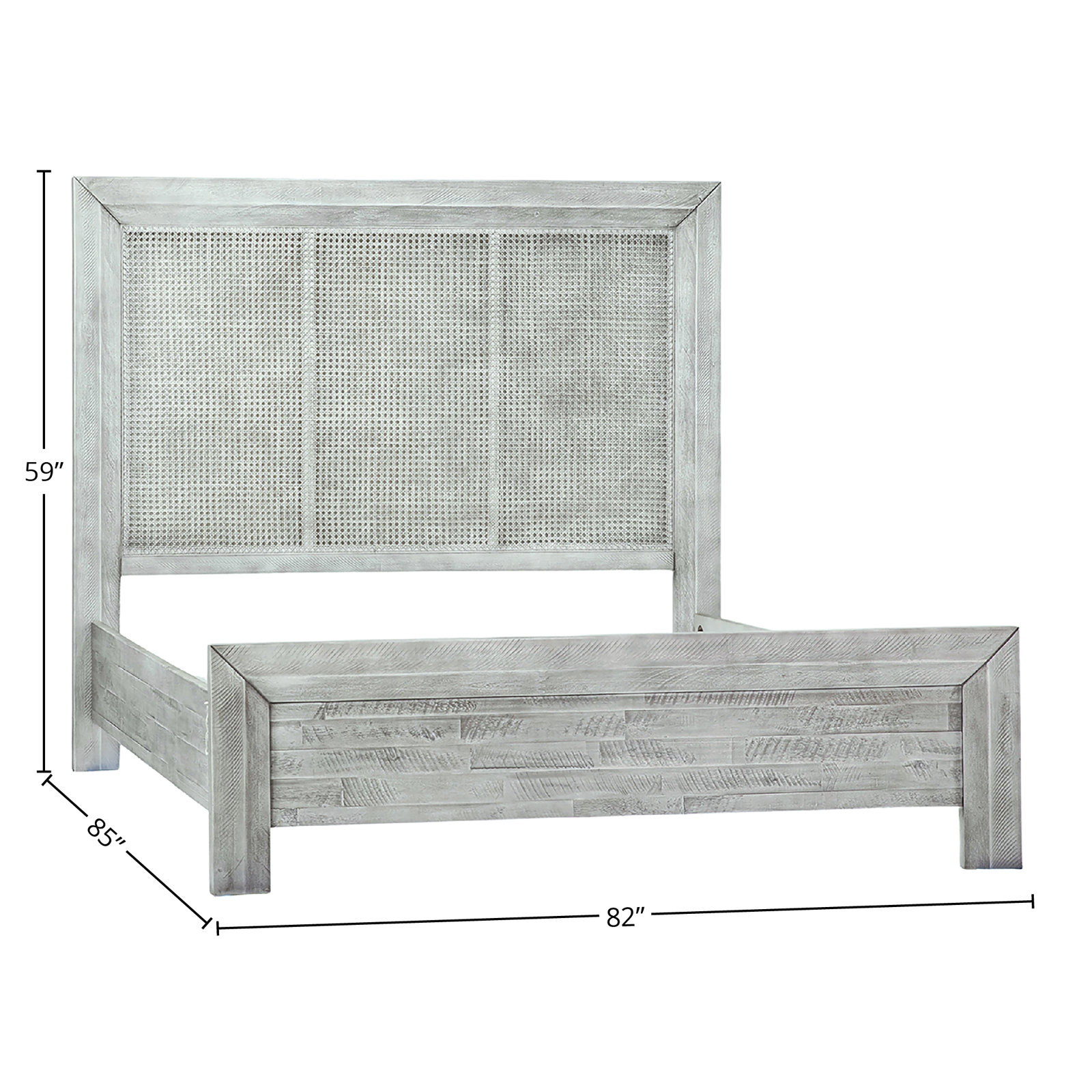 Acacia Wood Bed, King