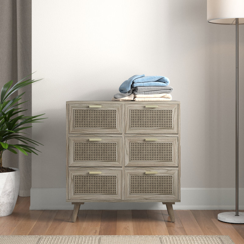 Commode double 6 tiroirs L 28 po Lunsford, Acom