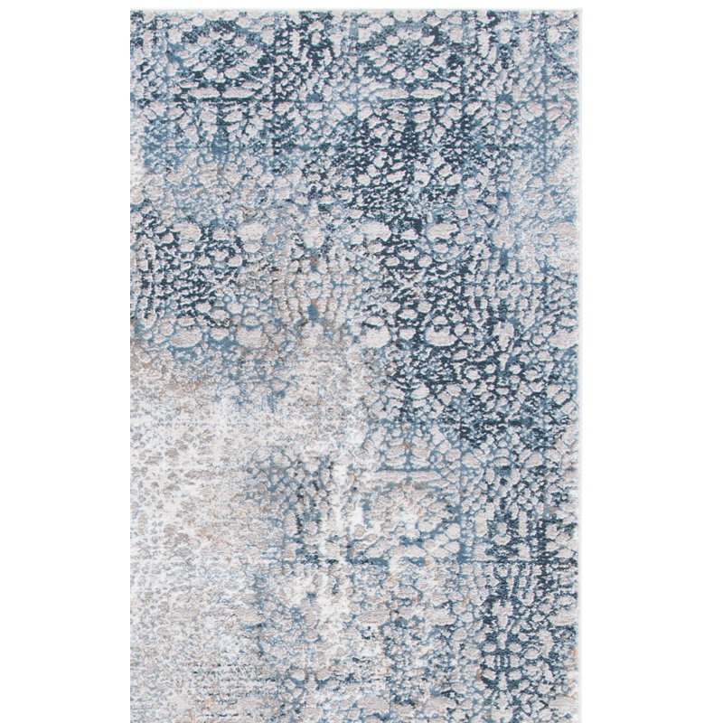 Blonnie Performance Abstract Rug, Rectangle 4' x 6'