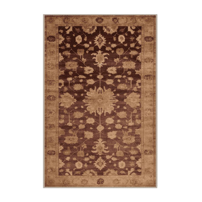Tapis brun lavable à la machine