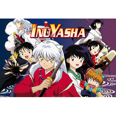  Officiellement sous licence Inuyasha - personnages principaux - affiche d'art - 24 x 36 po - reproduction décorative - papier affiche - prêt à encadrer