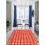 Tapis rouge foncé Tajik 6 pi 3 po x 8 pi 8 po