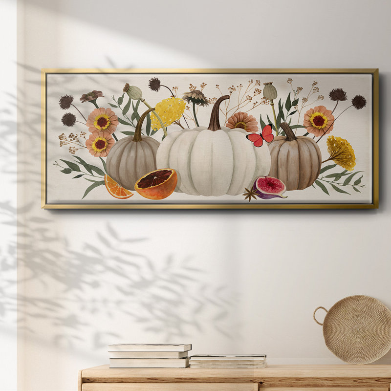 Harvest Time- Framed Canvas, 20" H x 50" W