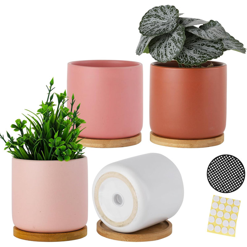 Ensemble de 4 pots à cylindre