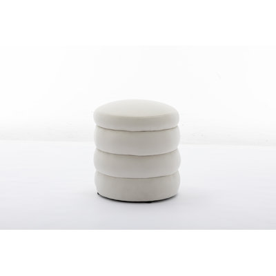 Round Ottoman Footrest Stool