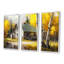 Petit chalet en automne II - ensemble d'art mural sur toile paysage-1759955256-1759955263