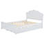 Full Size Platform Bed With Headboard And Twin Size Trundle, Bedframe