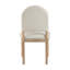 Ensemble de 2 chaises d'appoint de salle à manger à finition naturelle