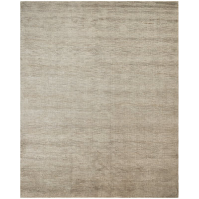 Lumiere Driftwood Natural Silk Hand Loomed Area Rug