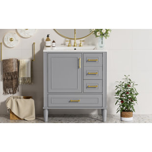 Meuble-lavabo 30 po avec lavabo en céramique